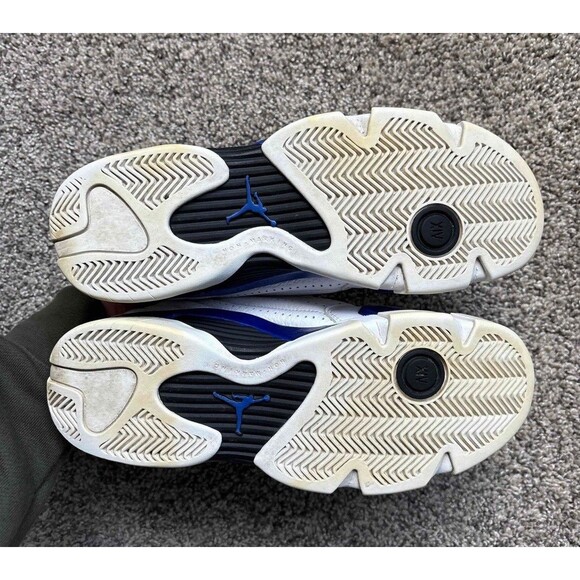 Nike Air Jordan 14 Retro Hyper Royal Size 7 Youth (Size 8.5 Women's) - Picture 4 of 6